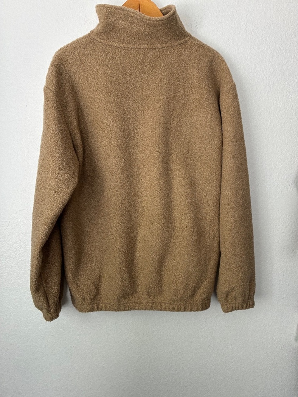 Taylor Swift Folklore Album Sherpa Fleece Zip Small Brown Quarter Zip Fleece - Picture 4 of 6